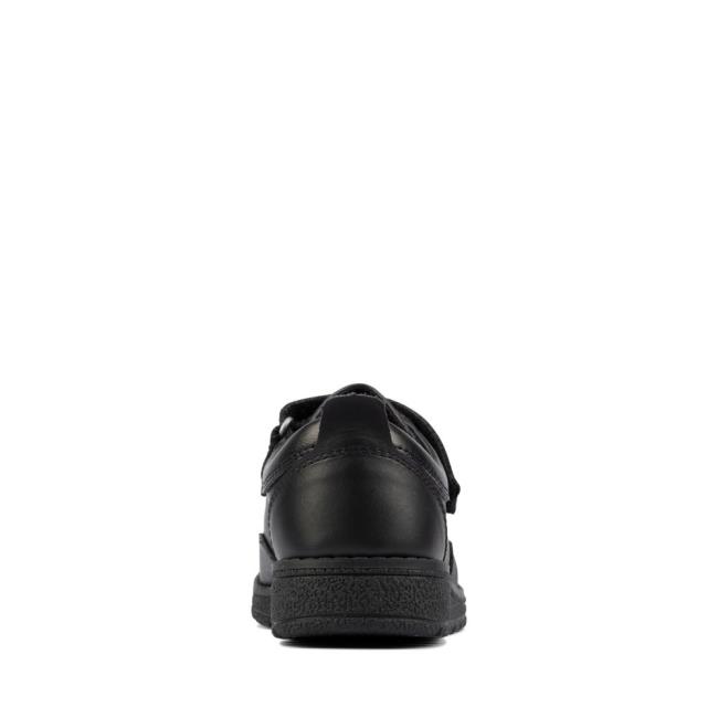 Boys' Clarks Mendip Tor Kid School Shoes Black | CLK546SDH