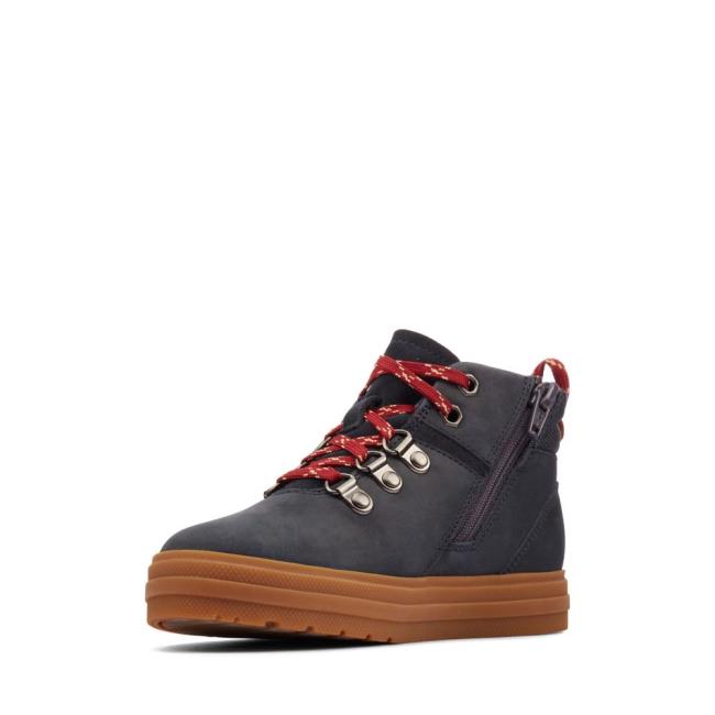 Boys' Clarks Nova Hike Kid Originals Boots Navy | CLK152TAU