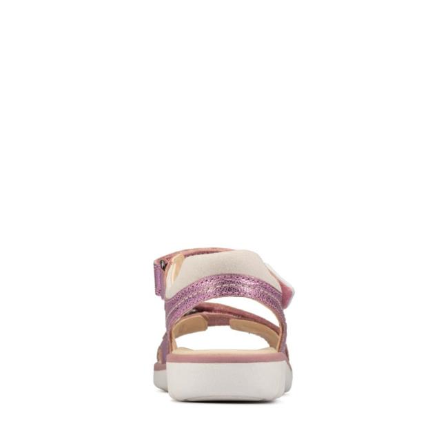 Boys' Clarks Roam Surf Youth Sandals Light Pink | CLK246OXT