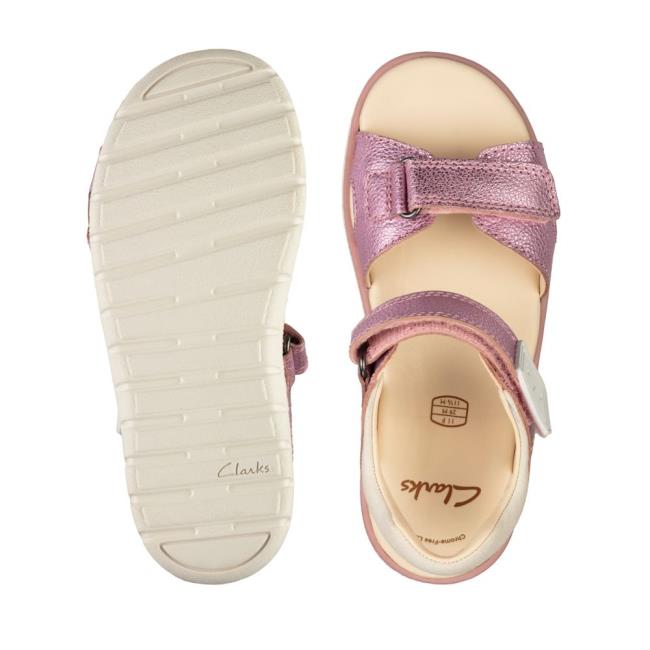 Boys' Clarks Roam Surf Youth Sandals Light Pink | CLK246OXT