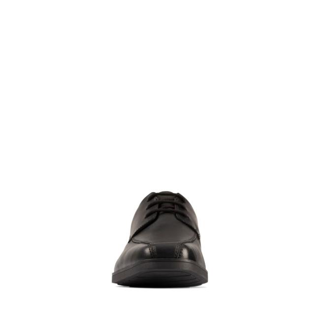 Boys' Clarks Scala Step Youth School Shoes Black | CLK679KUO