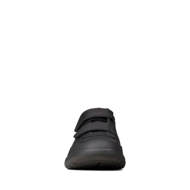 Boys' Clarks Scape Flare Youth School Shoes Black | CLK875KGC