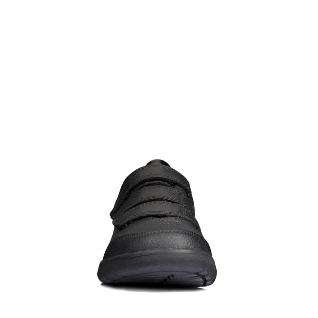 Boys' Clarks Scape Sky Youth School Shoes Black | CLK267WKA