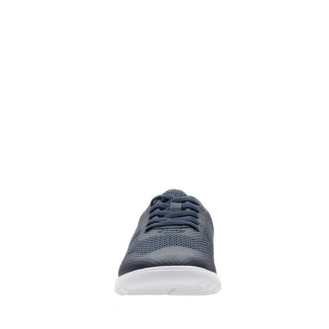 Boys' Clarks Scape Soar Kid Sneakers Navy | CLK286UQL