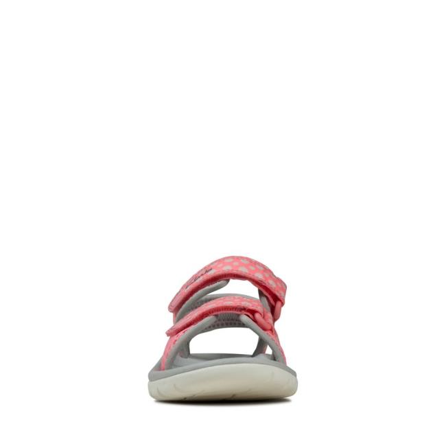 Boys' Clarks Surfing Tide Kid Sandals Pink | CLK216TPE