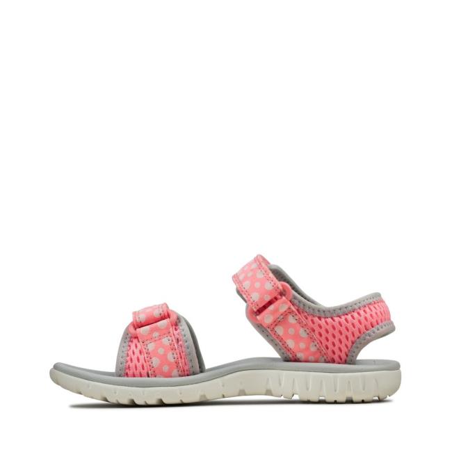 Boys' Clarks Surfing Tide Kid Sandals Pink | CLK216TPE