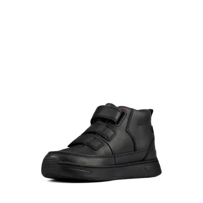 Boys' Clarks Vibrant Oak Kid Originals Boots Black | CLK973JRG