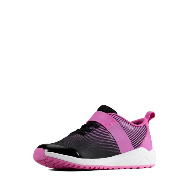 Girls' Clarks Aeon Pace Kid Sneakers Pink | CLK735BCW