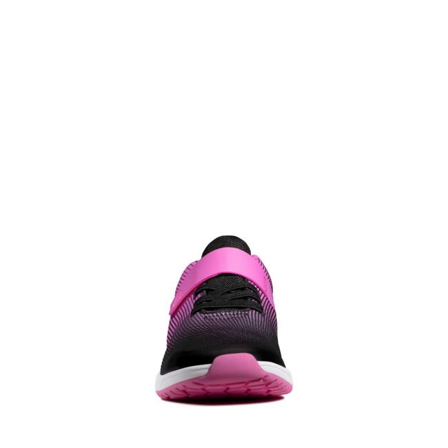 Girls' Clarks Aeon Pace Youth Sneakers Pink | CLK296DFW