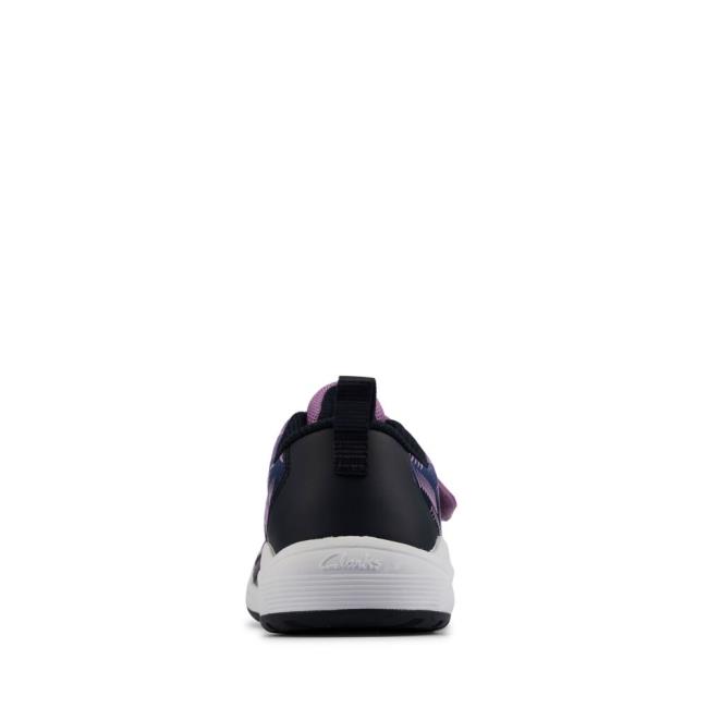 Girls' Clarks Aeon Pace Youth Sneakers Purple | CLK594PXK