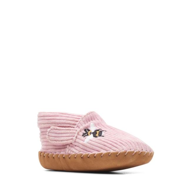 Girls' Clarks Atlas Large School Shoes Pink | CLK820XRO