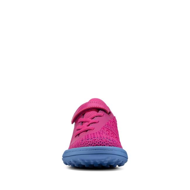 Girls' Clarks Award Swift Kid Sneakers Pink | CLK429CDM