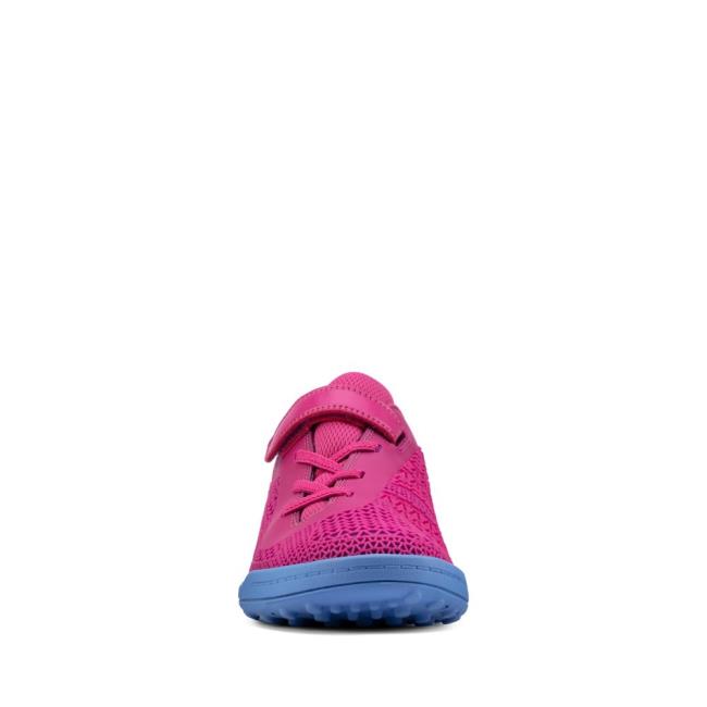 Girls' Clarks Award Swift Youth Sneakers Pink | CLK548XLF