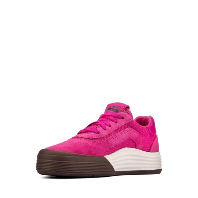 Girls' Clarks Cica Kid Sneakers Pink | CLK306SNH