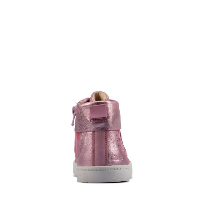 Girls' Clarks City Myth Kid Originals Boots Light Pink | CLK153UOE