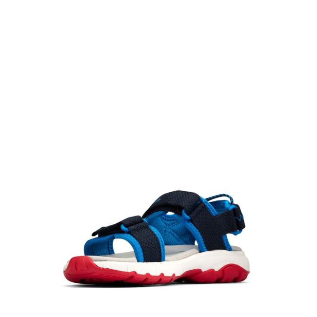 Girls' Clarks Expo Sea K Sandals Navy | CLK431AOK