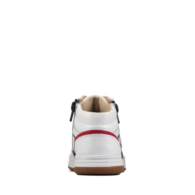 Girls' Clarks Fawn Peak Kid Sneakers White | CLK902MDN