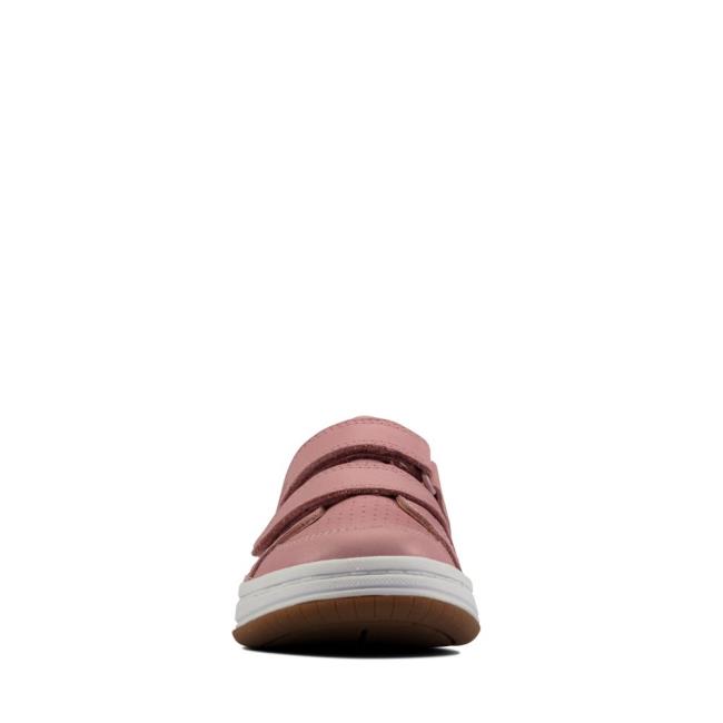 Girls' Clarks Fawn Solo Kid Sneakers Light Pink | CLK270VLU