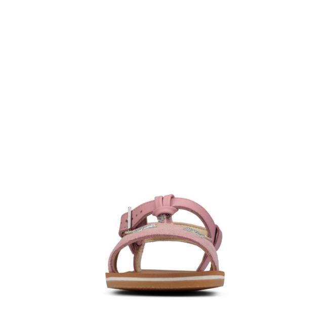 Girls' Clarks Finch Summer Kid Sandals Light Pink | CLK379HEO