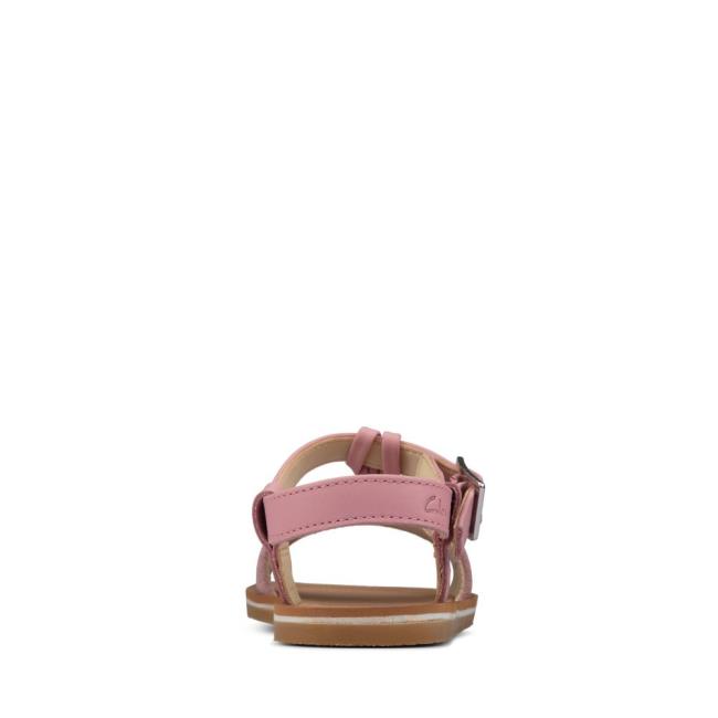 Girls' Clarks Finch Summer Kid Sandals Light Pink | CLK379HEO