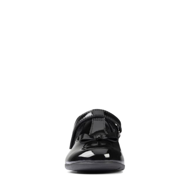 Girls' Clarks Scala Hope Kid School Shoes Black | CLK603RSA