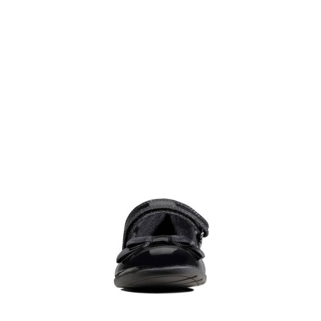 Girls' Clarks Scala Tap Kid School Shoes Black | CLK512MUQ