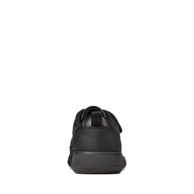 Girls' Clarks Scape Flare Kid School Shoes Black | CLK458XZW