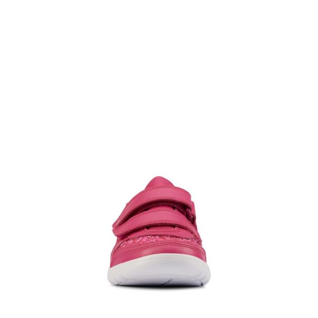 Girls' Clarks Scape Spirit Kid School Shoes Pink | CLK605RSJ