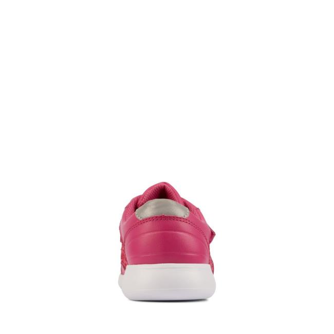 Girls' Clarks Scape Spirit Kid School Shoes Pink | CLK605RSJ