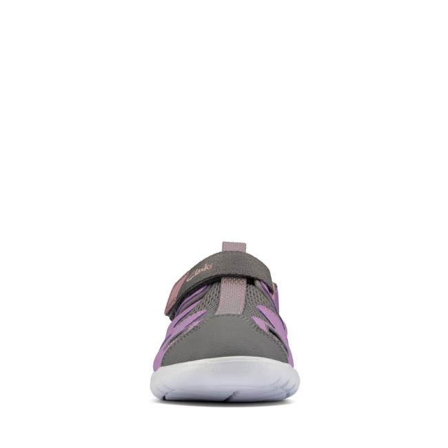 Girls' Clarks Scape Surf Kid Sandals Purple | CLK503UJS