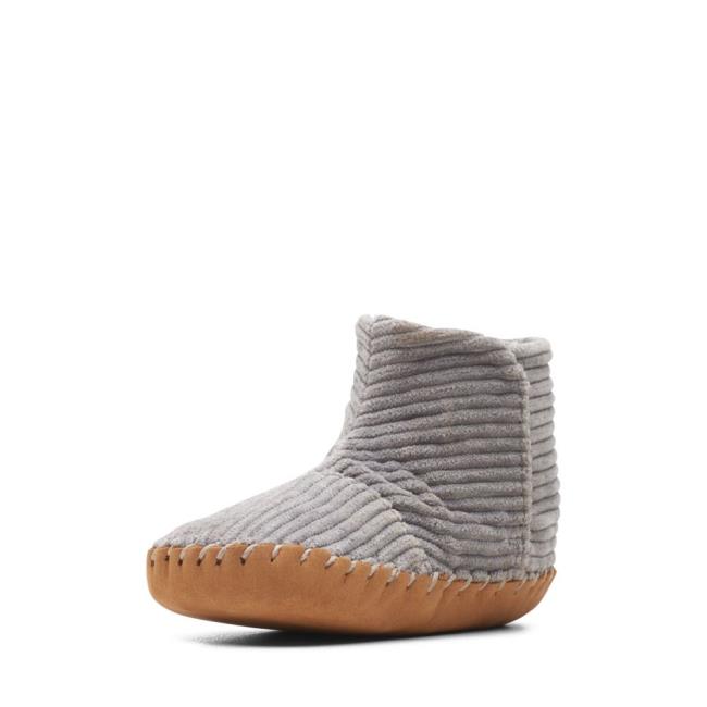 Girls' Clarks Solar Large School Shoes Grey | CLK941IWS