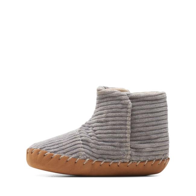 Girls' Clarks Solar Large School Shoes Grey | CLK941IWS