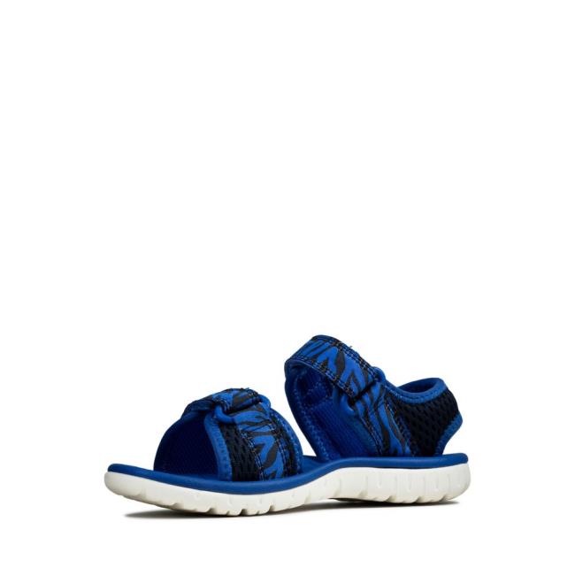 Girls' Clarks Surfing Tide Kid Sandals Navy | CLK193PWU