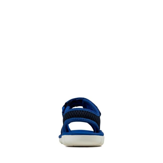 Girls' Clarks Surfing Tide Kid Sandals Navy | CLK193PWU