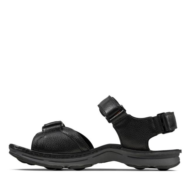 Men's Clarks ATL Part Sandals Black | CLK582MQH