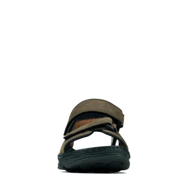 Men's Clarks ATL Part Sandals Khaki | CLK261HKC