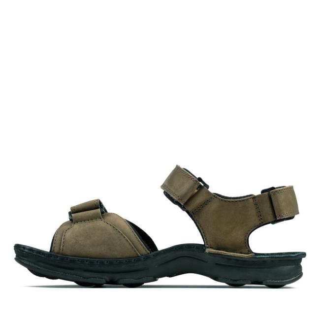 Men's Clarks ATL Part Sandals Khaki | CLK261HKC