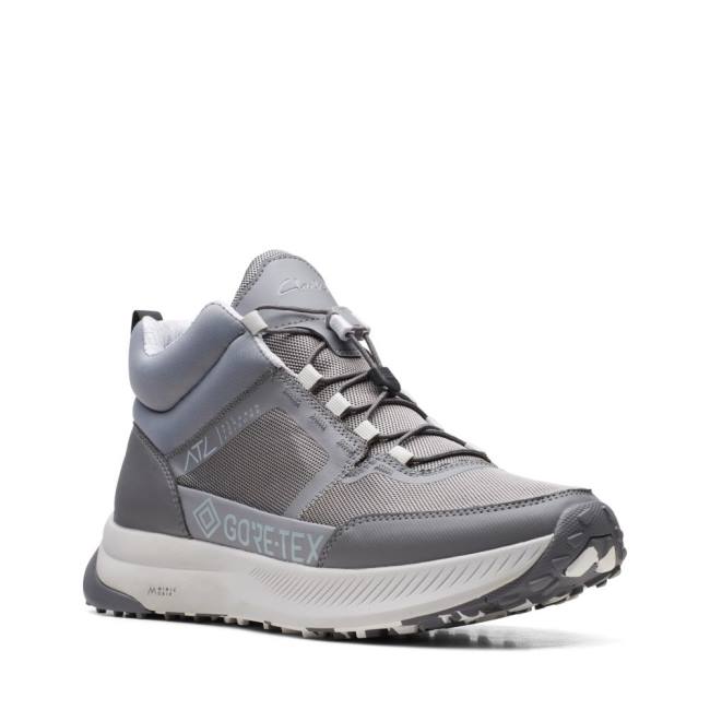 Men's Clarks ATL Trail Up GORE-TEX Sneakers Grey | CLK640KXB