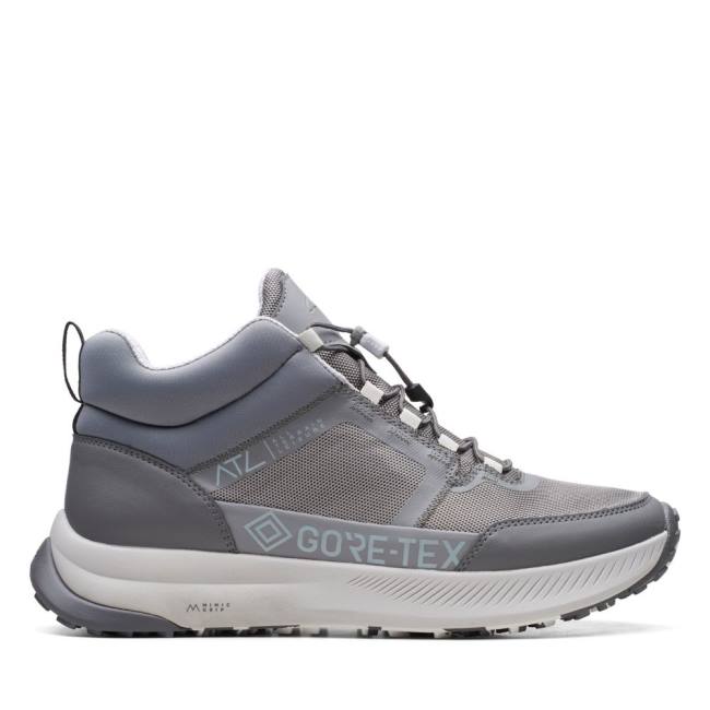 Men\'s Clarks ATL Trail Up GORE-TEX Sneakers Grey | CLK640KXB