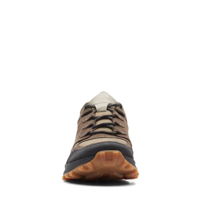 Men's Clarks ATL Trek Lo GORE-TEX Sneakers Dark Olive | CLK056QED