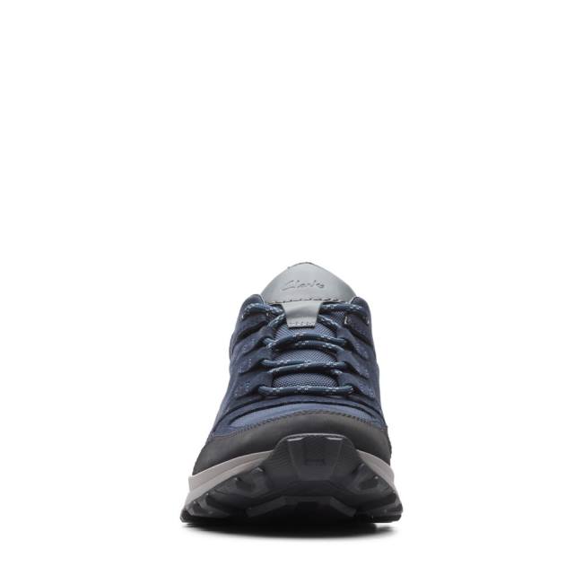 Men's Clarks ATL Trek Lo GORE-TEX Sneakers Navy | CLK540WTF