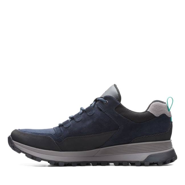 Men's Clarks ATL Trek Lo GORE-TEX Sneakers Navy | CLK540WTF