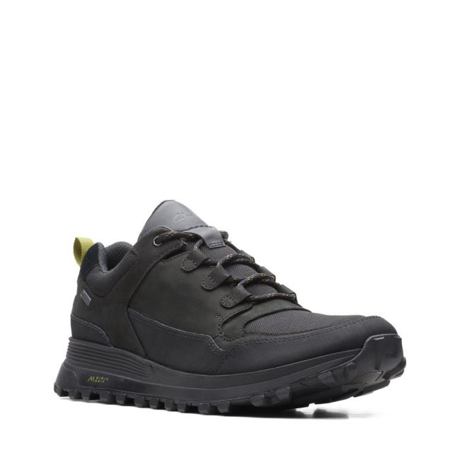 Men's Clarks ATL Trek Lo GORE-TEX Sneakers Black | CLK654AOG