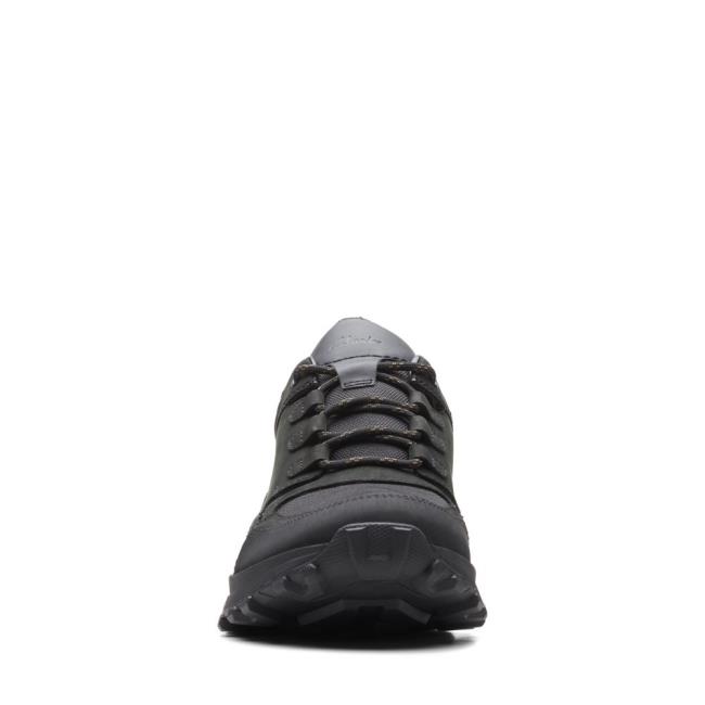 Men's Clarks ATL Trek Lo GORE-TEX Sneakers Black | CLK654AOG