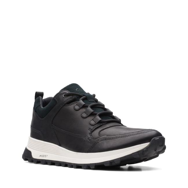 Men's Clarks ATL Trek Lo Sneakers Black | CLK658JMY