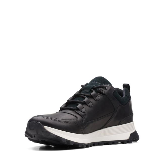 Men's Clarks ATL Trek Lo Sneakers Black | CLK658JMY