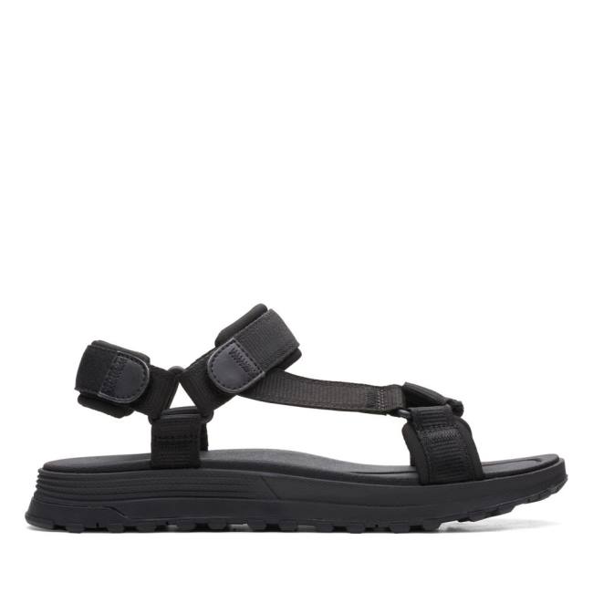 Men\'s Clarks ATL Trek Sea Sandals Black | CLK580XFU