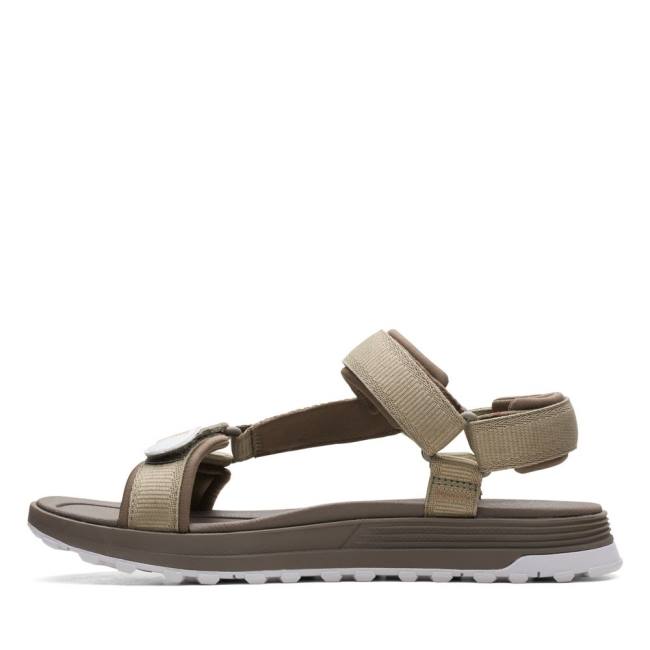 Men's Clarks ATL Trek Sea Sandals Green | CLK498YRV