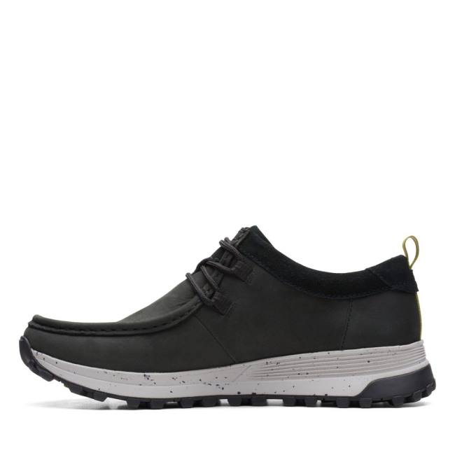 Men's Clarks ATL Trek Wally Sneakers Black | CLK463JLE