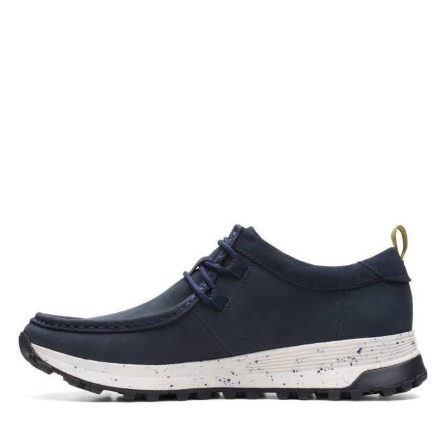 Men's Clarks ATL Trek Wally Sneakers Navy | CLK417UQZ